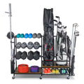 250 Lbs. Weight Capacity Sports Storage Garage Organizer Home Gym Workout Storage Rack Multifunction Equipment Rack