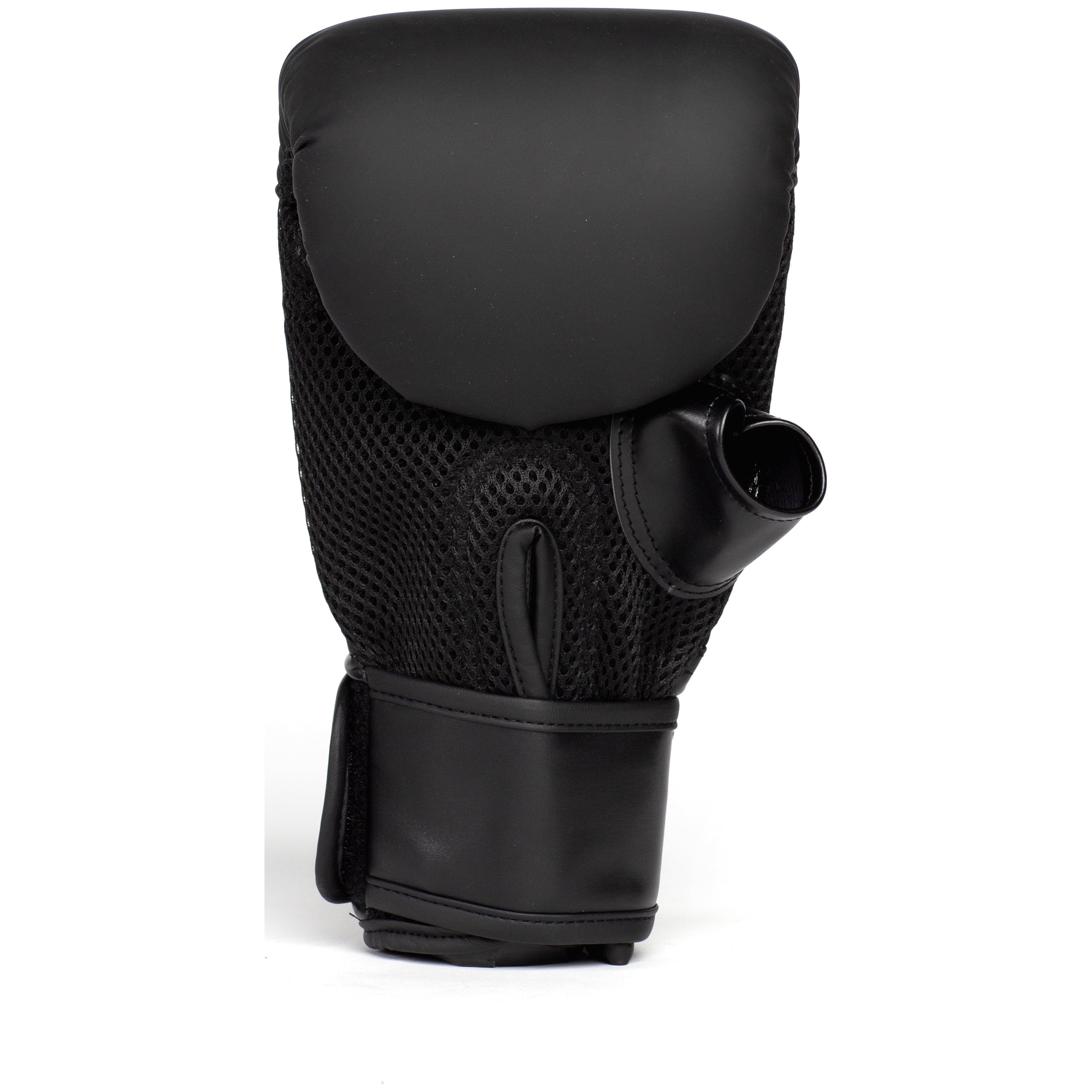 Durable Heavy Punching Bag Kit, Black – with Elite Cardio Gloves & Hand Wraps