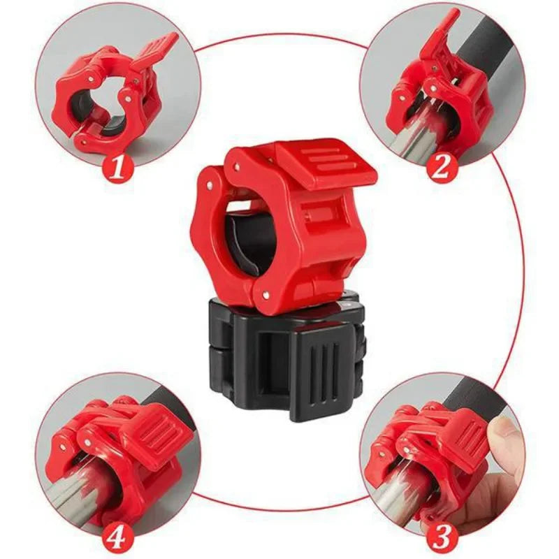 2PCS Thick Barbell and Dumbbell Buckle Austrian Pole Buckle Nut Barbell and Dumbbell Accessory Fixing Quick Release Bucklenails